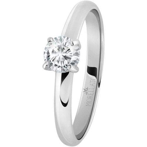 Morellato Ocelový prsten s krystalem Love Rings SNA42 (Obvod 56 mm)