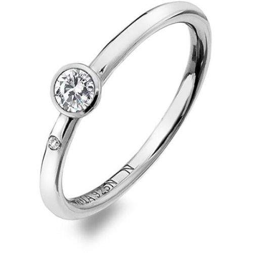 Hot Diamonds Luxusní stříbrný prsten s topazem a diamantem Willow DR206 (Obvod 58 mm) stříbro 925/1000