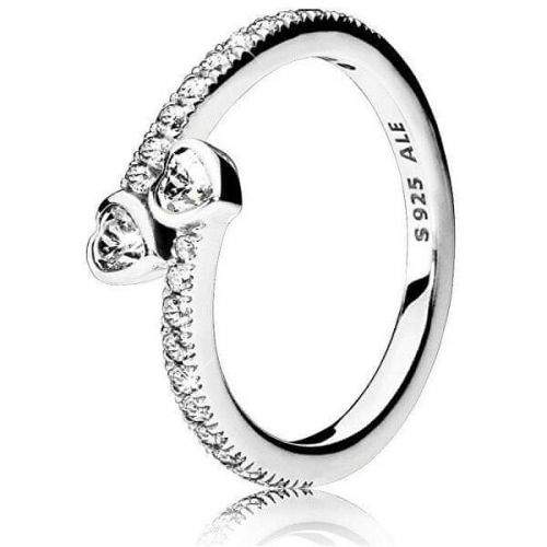 Pandora Stříbrný třpytivý prsten 191023CZ (Obvod 56 mm) stříbro 925/1000