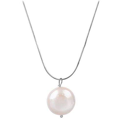 JwL Luxury Pearls Stříbrný náhrdelník s pravou perlou JL0404 (řetízek, přívěsek) stříbro 925/1000