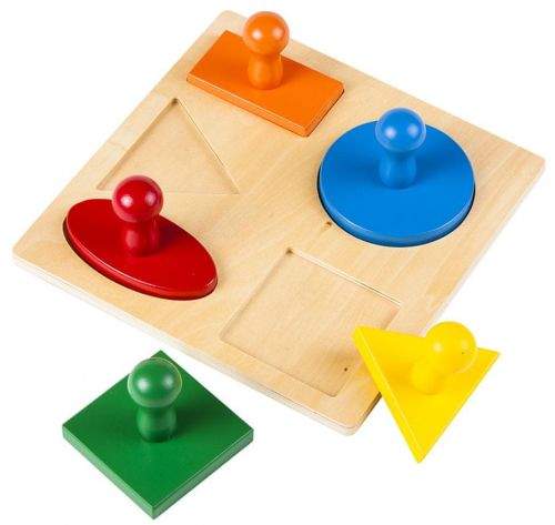Montessori pomůcky Puzzle – geometrické tvary