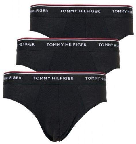 Tommy Hilfiger trojité balení pánských slipů S černá