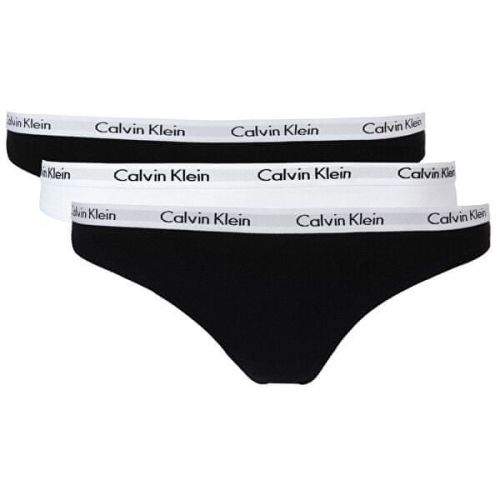 Calvin Klein 3 PACK - dámské kalhotky Bikini QD3588E-WZB (Velikost S)