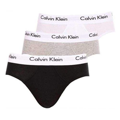 Calvin Klein 3 PACK - pánské slipy U2661G-998 (Velikost M)
