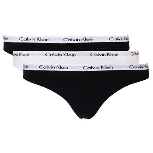 Calvin Klein 3 PACK - dámská tanga QD3587E-WZB (Velikost L)