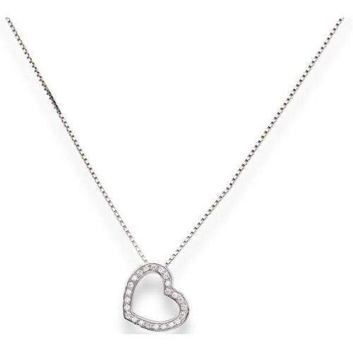 Amen Originální stříbrný náhrdelník se zirkony Love CLHE2 stříbro 925/1000