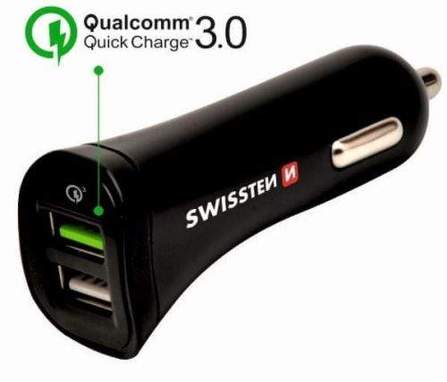 SWISSTEN CL Adaptér Quick Charge 3.0 a USB 2,4 A 18 W power + kabel micro USB, 20111610