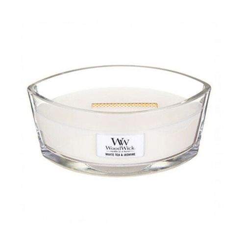 Woodwick Vonná svíčka loď White Tea & Jasmine 453,6 g