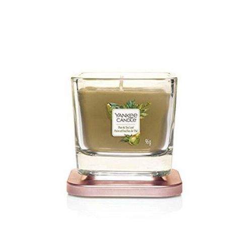Yankee Candle Aromatická svíčka malá hranatá Pear & Tea Leaf 96 g