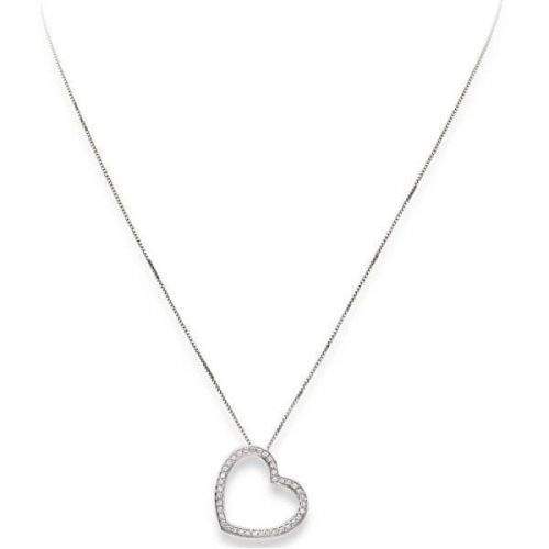Amen Originální stříbrný náhrdelník se zirkony Love CLHE1 stříbro 925/1000