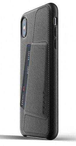 Mujjo Full Leather Wallet Case pro iPhone XS Max - černý, MUJJO-CS-102-BK