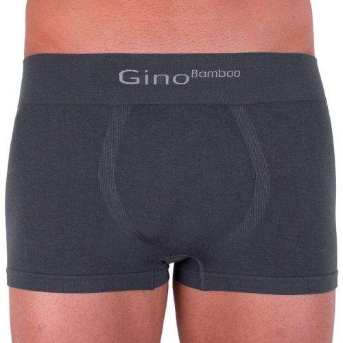 Gino Pánské boxerky bezešvé bambusové šedé (53004) - velikost M
