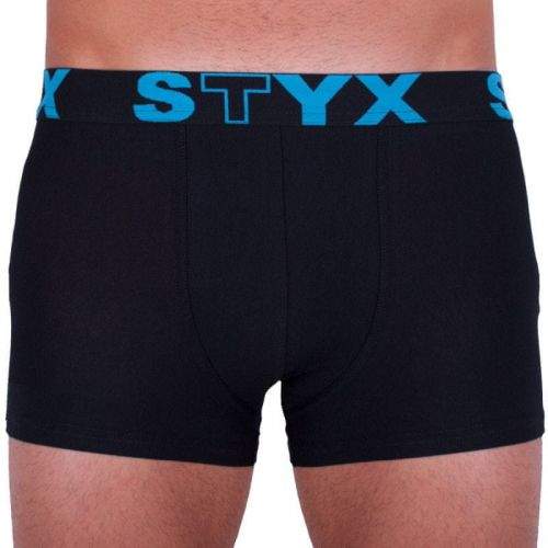 Styx Pánské boxerky sportovní guma nadrozměr černé (R961) - velikost 4XL