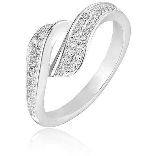 Beneto Stříbrný prsten s krystaly AGG209 (Obvod 50 mm) stříbro 925/1000