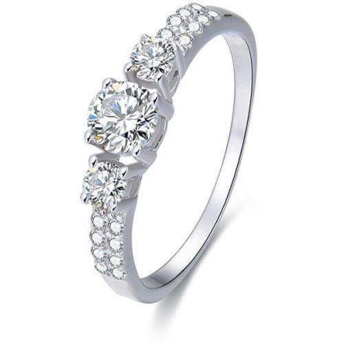 Beneto Stříbrný prsten s krystaly AGG197 (Obvod 50 mm) stříbro 925/1000