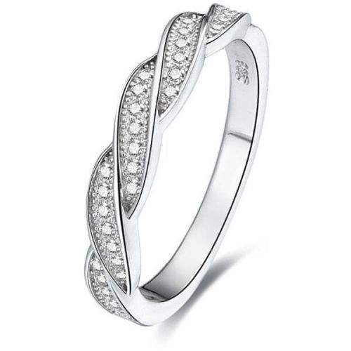 Beneto Stříbrný prsten s krystaly AGG184 (Obvod 50 mm) stříbro 925/1000