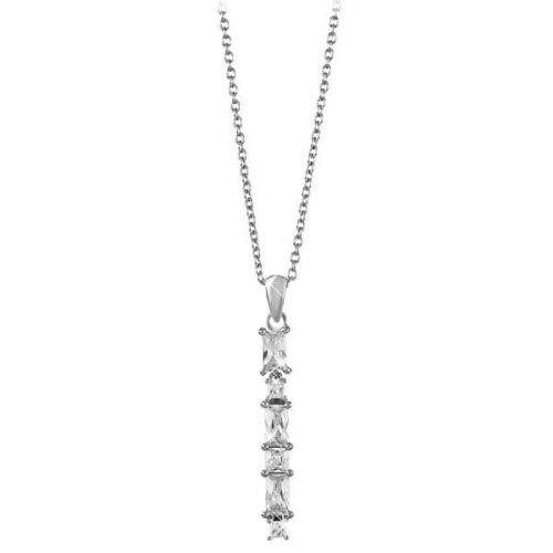 Silver Cat Zářivý náhrdelník se zirkony SC304 ( řetízek, přívěsek ) stříbro 925/1000