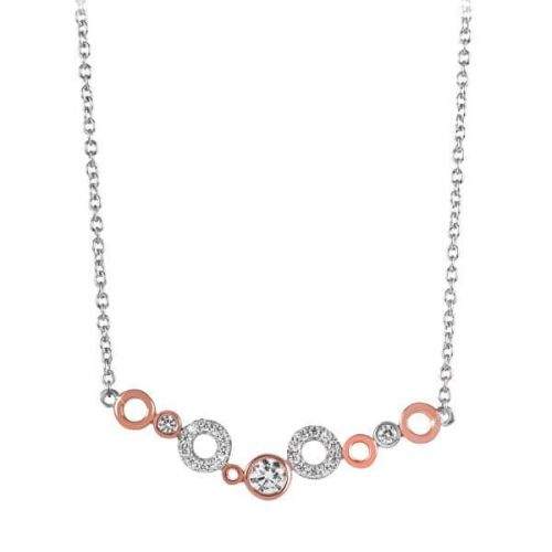 Silver Cat Bicolor dámský náhrdelník se zirkony SC346 stříbro 925/1000
