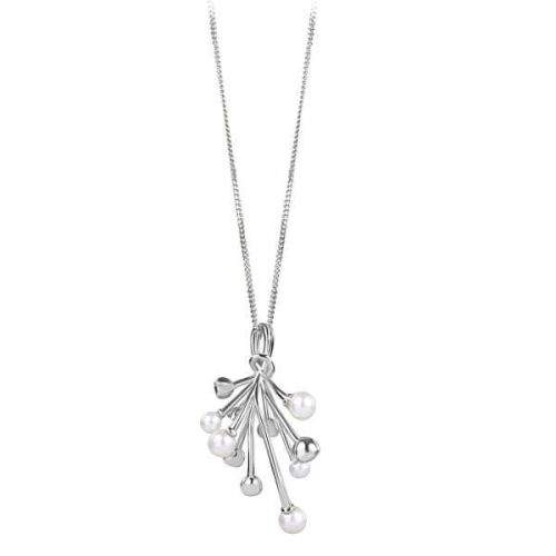 Silver Cat Stříbrný náhrdelník s perlami SC348 ( řetízek, přívěsek ) stříbro 925/1000