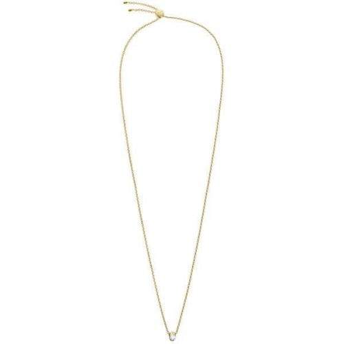 Calvin Klein Pozlacený ocelový náhrdelník s krystalem Brilliant KJ8YJN140200