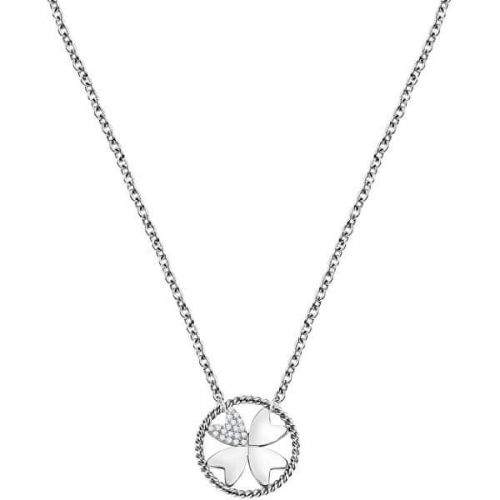 Morellato Ocelový náhrdelník s čtyřlístkem Multigipsy SAQG28 (řetízek, přívěsky)