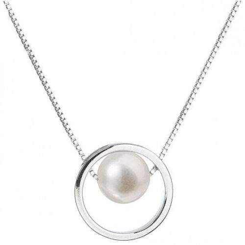 Evolution Group Stříbrný náhrdelník s pravou perlou Pavona 22025.1 (řetízek, přívěsek) stříbro 925/1000