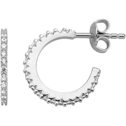 Esprit Stříbrné náušnice kroužky s krystaly ESER00921100