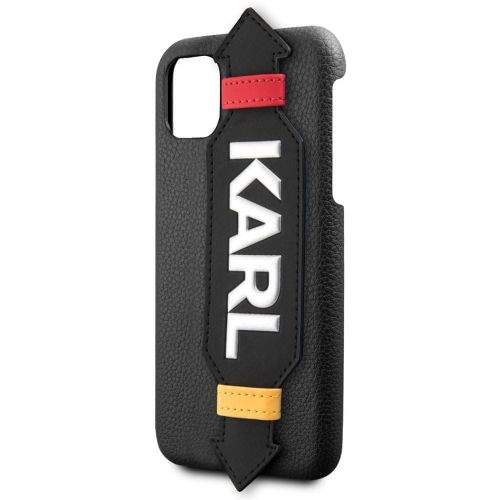 Karl Lagerfeld Strap Kryt pro iPhone 11 Pro Black (EU Blister) (KLHCN58HDAWBK)