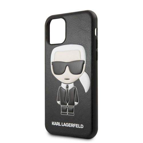 Karl Lagerfeld Embossed Kryt pro iPhone 11 Pro Max Black (EU Blister) (KLHCN65IKPUBK)