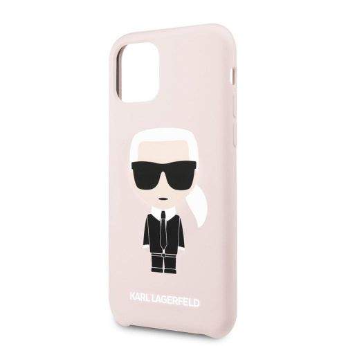 Karl Lagerfeld Silikonový Kryt pro iPhone 11 Pro Max Pink (EU Blister) (KLHCN65SLFKPI)