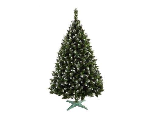 NOHEL GARDEN Umělý vánoční stromek s bílými konci JEDLE 160 cm se stojánkem