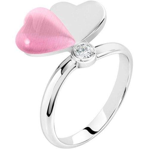 Morellato Romantický stříbrný prsten s kočičím okem Cuore SASM12 (Obvod 54 mm) stříbro 925/1000