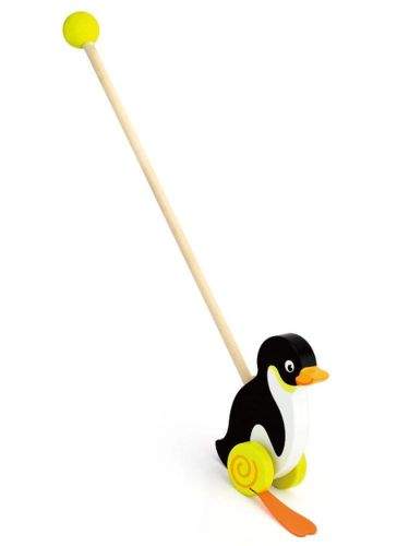 Viga Dřevěná jezdící hračka Viga tučňák