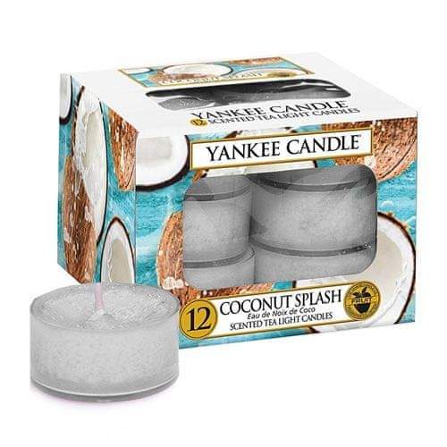 Yankee Candle Svíčky čajové , Kokosové osvěžení, 12 ks