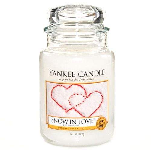 Yankee Candle Svíčka ve skleněné dóze , Zamilovaný sníh, 623 g