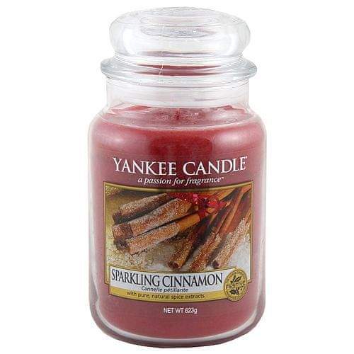 Yankee Candle Svíčka ve skleněné dóze , Třpytivá skořice, 623 g