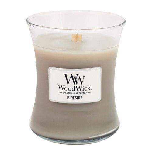 Woodwick Svíčka oválná váza , Oheň v krbu, 275 g