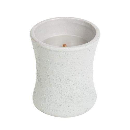 Woodwick Svíčka keramická oválná váza , Kouř z cedrového dřeva, 133.2 g