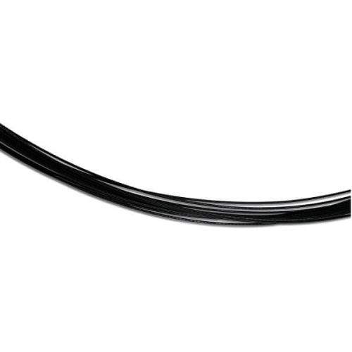 Boccia Titanium Černé ocelové lanko 0859-01 (Délka 42 cm)