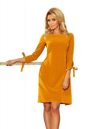Numoco Dámské šaty 195-6, žlutá-oranžová, XL