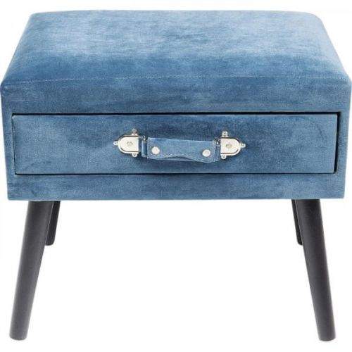 KARE Modrá stolička s úložným prostorem Drawer