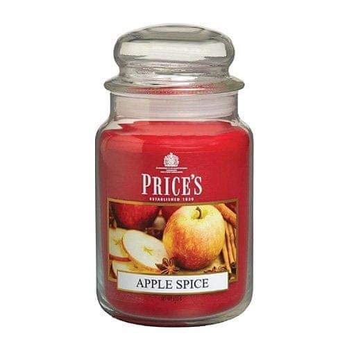 Price's Candles Svíčka ve skleněné dóze Price´s Candles, Pikantní jablko, 630 g
