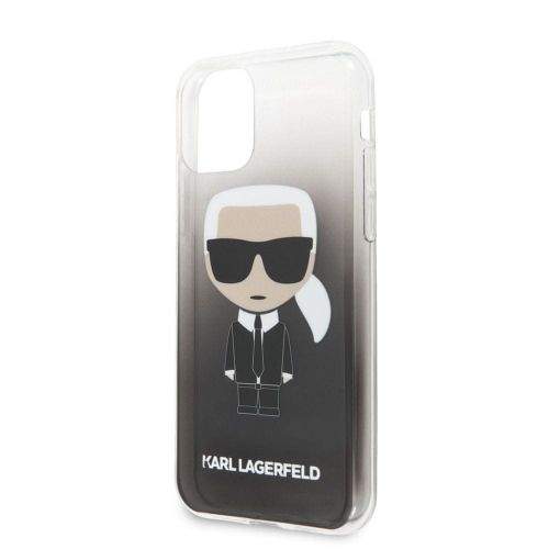 Karl Lagerfeld Ikonik Kryt pro iPhone 11 Black (EU Blister), KLHCN61TRDFKBK