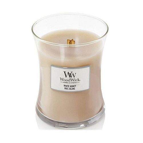 Woodwick Vonná svíčka váza White Honey 275 g