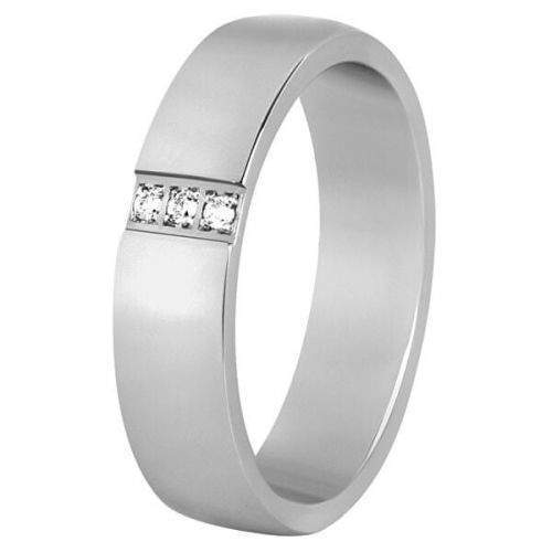 Beneto Dámský prsten z oceli s krystaly SPD01 (Obvod 49 mm)