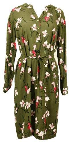 Regina Dámské šaty 20473 - Deni zelená+květy 46