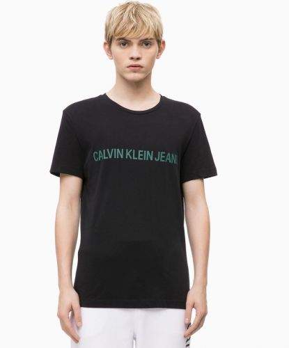 Calvin Klein Pánské tričko OU40 černá - Calvin Klein černá S