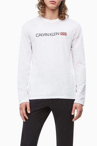 Calvin Klein Pánské tričko NM1705E-100 bílá - Calvin Klein bílá XL