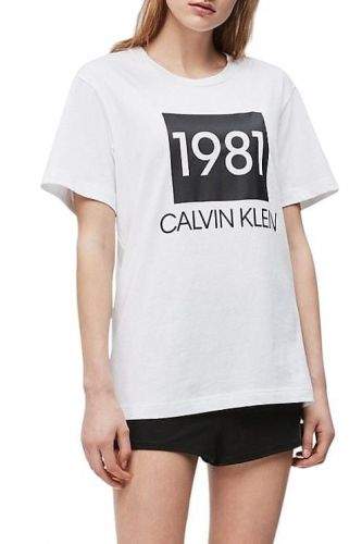 Calvin Klein Dámské tričko QS6343E-100bílá - Calvin Klein bílá S