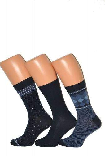 Cornette Pánské ponožky Cornette Premium A40 A'3 tmavě modrá 39-41